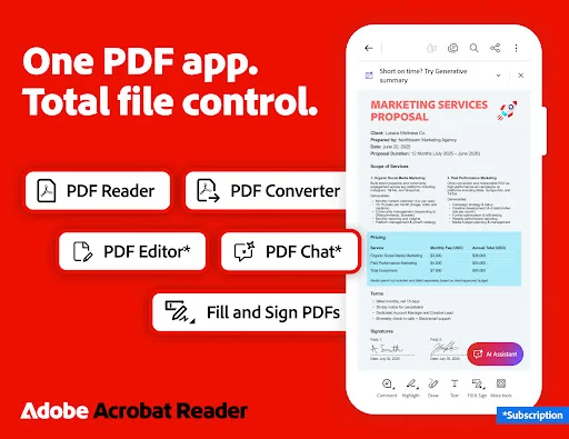 Adobe Acrobat Reader: Edit PDF screenshot 1